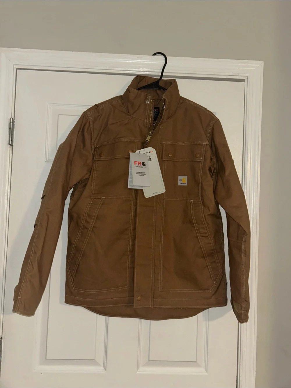 Carhartt Brown Men’s Field Jacket - Heavy-Duty Work Coat